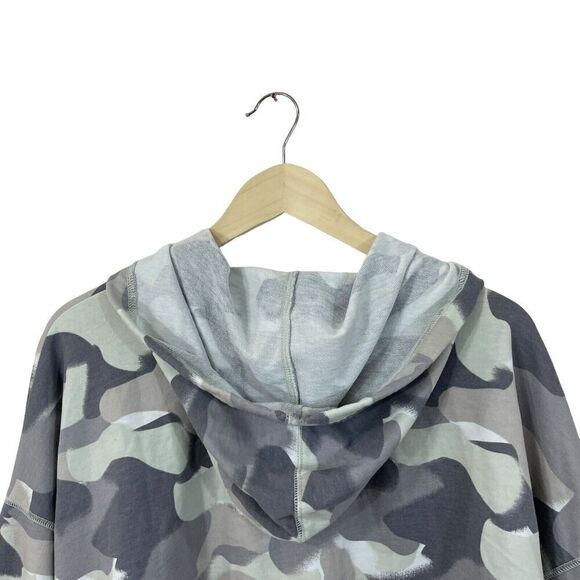 Z Supply Medium Rowan Camo Hoodie Crop Camoflauge Cotton Blend Womens - Picture 14 of 16